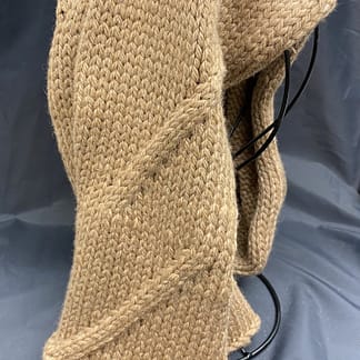 Fawn cable scarf
