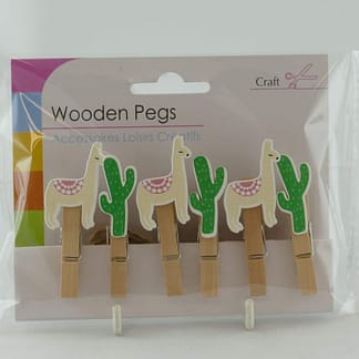 alpaca pegs, alpaca themed craft, alpaca craft,